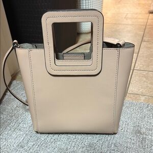 Elegant Beige Square Handle Women's Bag